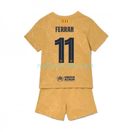 Maillot de Foot FC Barcelone Ferran Torres 11 Extérieur 2022-23 - Enfant